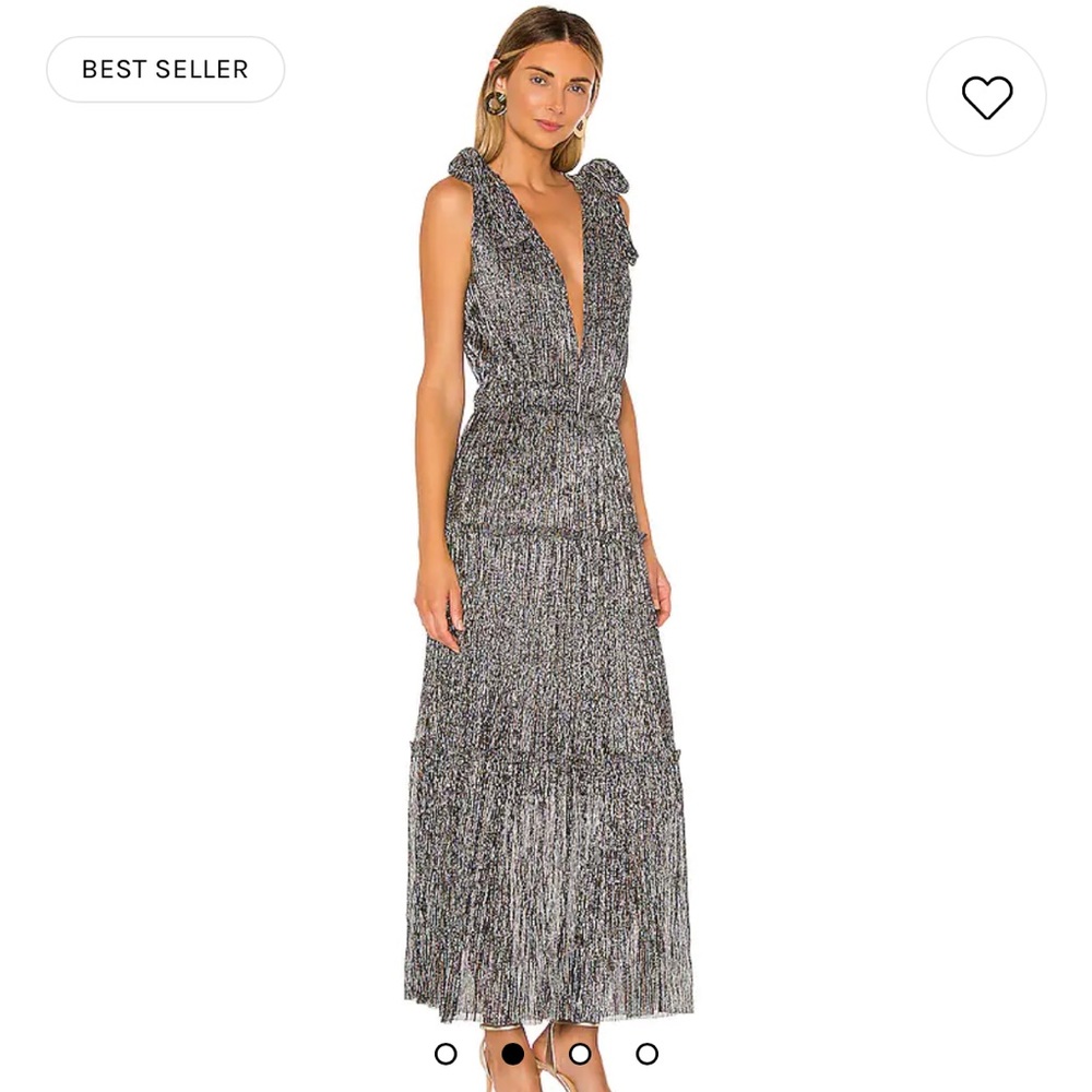 Sabina Musayev Helena Dress is multicolor silver